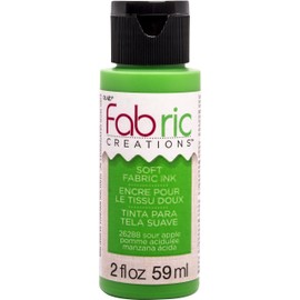 Fabric Creations Soft Fabric Ink Paint, 2 oz, Sour Apple 2 Fl Oz