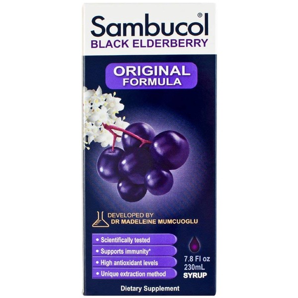 Sambucol Black Elderberry Syrup, 4 oz ( 5 Pack)