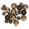 Mushroom Rivets for Bags 12mm 30 Sets Bronze Dome Rivets
