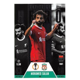 Match Attax Extra 2023 2024 Mohamed Salah Hat Trick Hero Trading Card