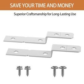 2 Pack Dishwasher Side Mount Bracket Kit for Electrolux & Frigidaire – Replaces DWBRACKIT1, 154477201, 154806601, 154806602, 2691713; Corner Mount Clips, Durable Galvanized Steel Design