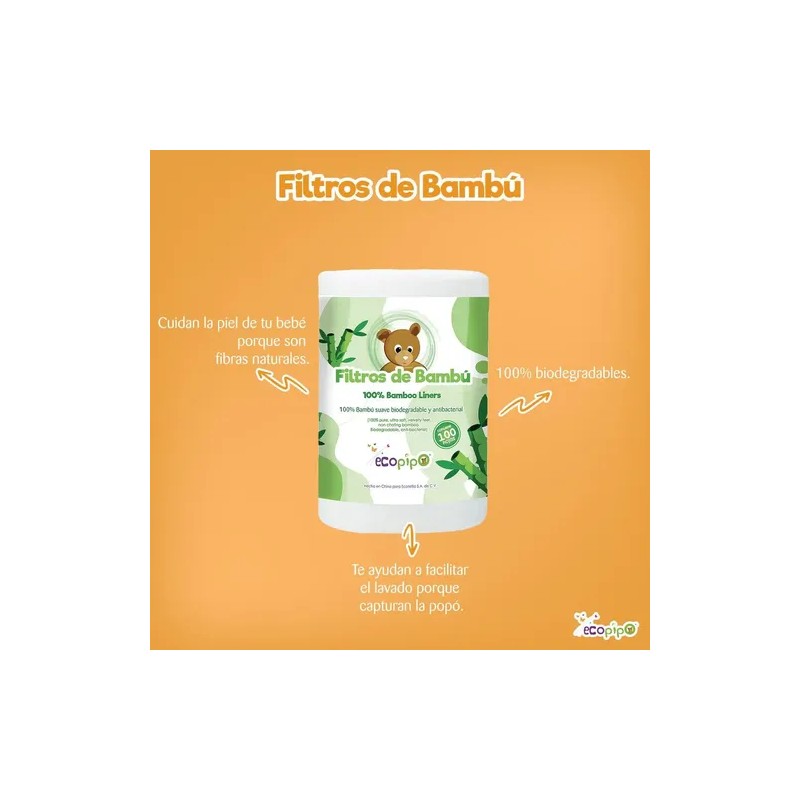 Pack 3 Filtros Rollos Bambú
