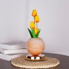 Strackvial Tulip Table Lamp, Rechargeable Cordless Touch Dimming Artificial Tulip