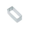 KitchenCraft KC3433 Rectangle Cookie Cutter, Fluted, Stainless Steel, 7.5 x