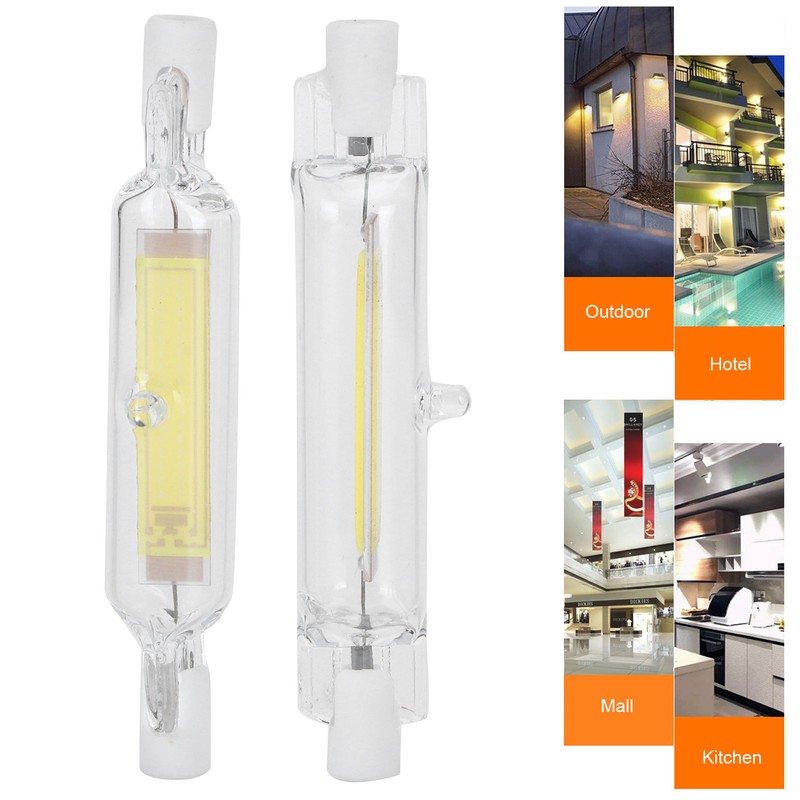 2Pcs R7S COB Bulb 5W 78mm Highlight Double Ended Flood