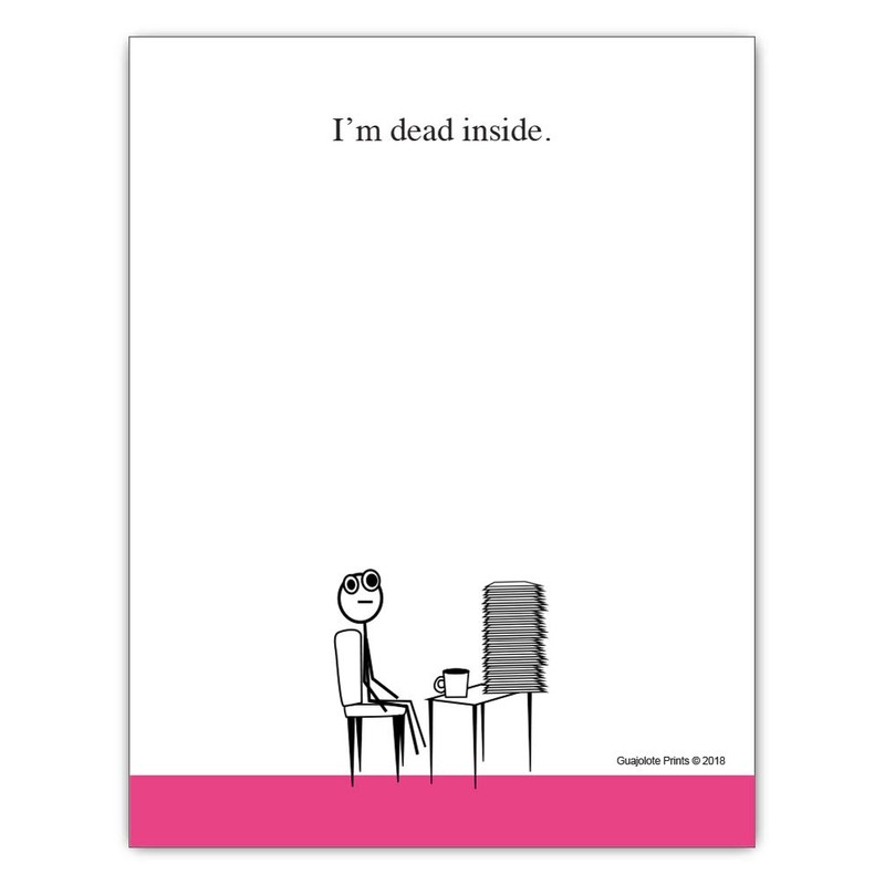 Guajolote Prints Funny Notepads (4-Pack) 4 X 5.25 inch, Humorous