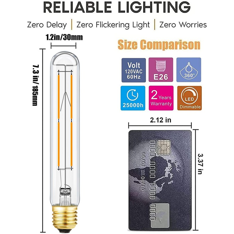 Leools Dimmable E26 LED Bulb 8W Equal 75 Watt Light