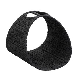 Household Essentials, Black Oval Magazine Rack, Paper Rope