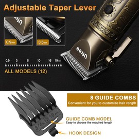 UFREE Professional Hair Clippers and Trimmer Set for Men, 3 in 1 Men Grooming Kit for Beard, Nose, Face, Mustache and Head, Electric Razor Shavers for Men, Cordless Barber Clippers for Hair Cutting, Gifts for Men, Rechargeable Comfort