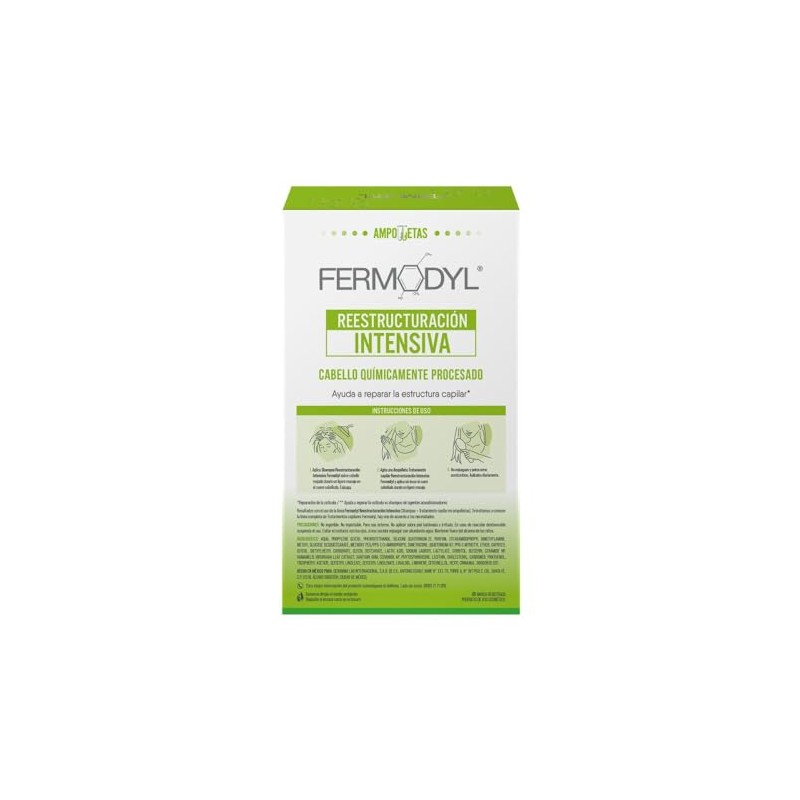 FERMODYL - Reestructuracion intensiva. Con vitamina E, pantenol y ceramidas.