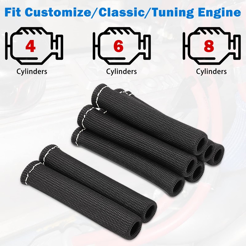12pc Engine Spark Plug Wire Separator Divider & 8pc Spark