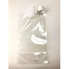 Ibis300 Transparent 10.1 fl oz (300 ml) Cap Pouches with 10 Sheets, Food Refill, Cosmetics Refill, Small Capacity, Portable, Travel, Camping
