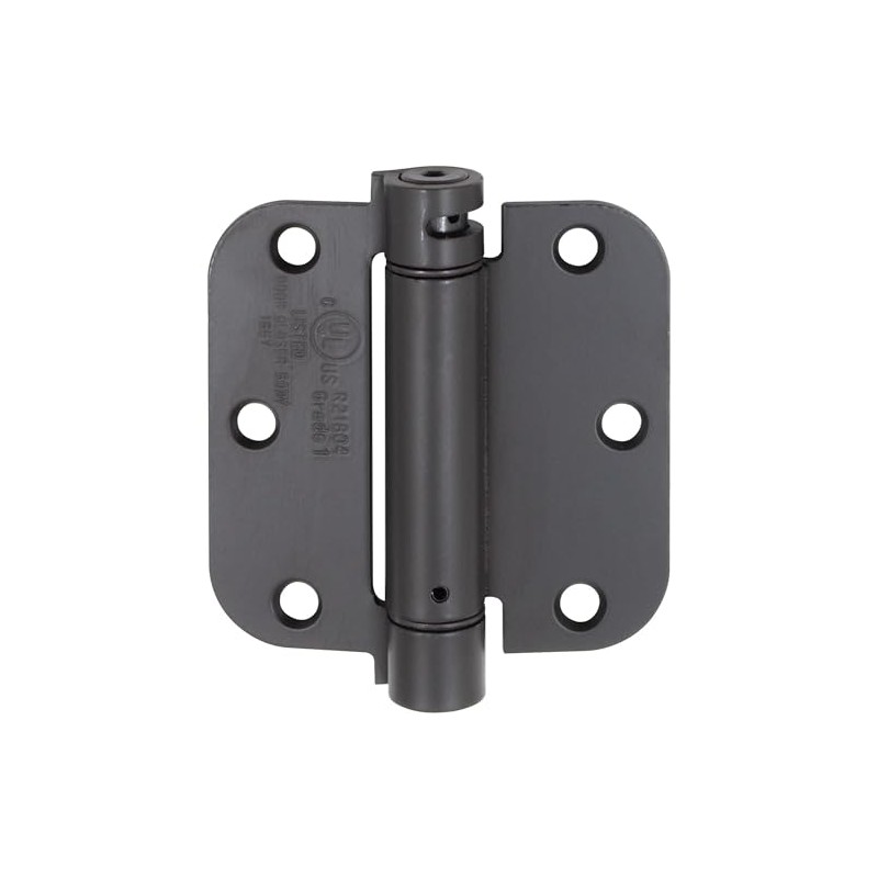Stone Harbor Hardware Adjustable Spring Hinge, 3-1/2 Inches, 5/8" Radius