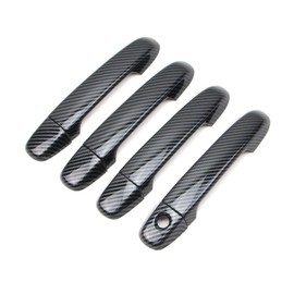 Dreamseek 4Pcs Door Handle Cover for Toyota Camry 2012-2017 Exterior ABS Molding Protector Carbon Fiber Pattern Trim
