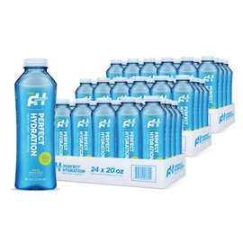 Perfect Hydration 9.5+ pH Alkaline Drinking Water, Made in the USA, 20-Ounce Bottle, Case of 24, 3 Cases