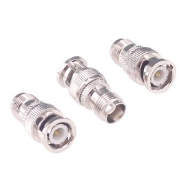 RFaha 3pcs BNC Male to TNC Female RF Coax Adapter BNC to TNC Coaxial Connector(F134-3)