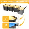 WALMANN Overhead Tote Storage Rails, Heavy Duty Garage Ceiling Bin