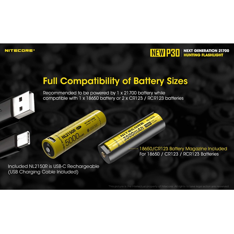Nitecore New P30 1000 Lumen 676 Yard Long Throw Hunting