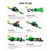 Strapinno Retractable Ratchet Tie-Down Straps,5,000 lbs Breaking Strength- 2 in