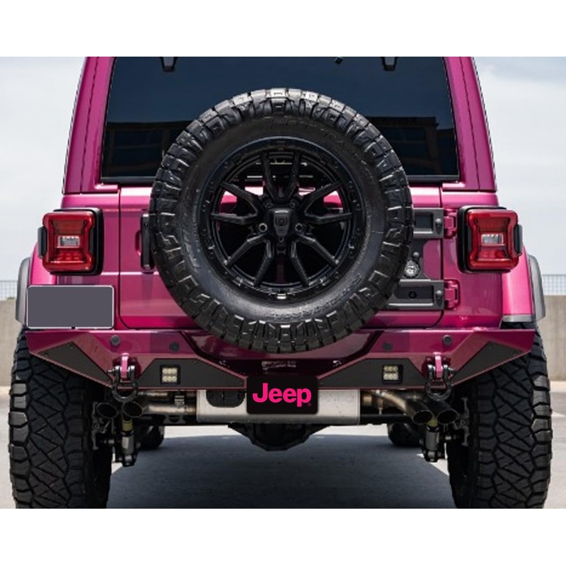 Jeep Tuscadero Pink UV Printed Trailer Tow Hitch Cover Plug