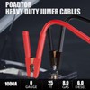 0 Gauge 25 Feet Jumper Cables for Car Battery, Heavy