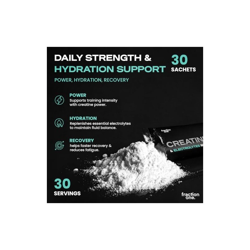 Fraction One Creatine & Electrolytes Blend Powder 3g Creatine +