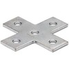 B-Line B132ZN Flat Cross Plate Steel, 5 9/16 Inch Hole Mounting,