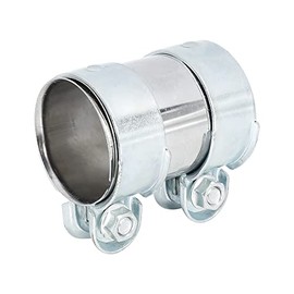 X AUTOHAUX Exhaust Pipe Sleeve Connector Clamp Coupler for VW Golf Jetta Passat 62 x 94 mm