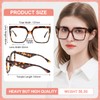 MARE AZZURO Oversized Reading Glasses Women Fashion Large Square Readers