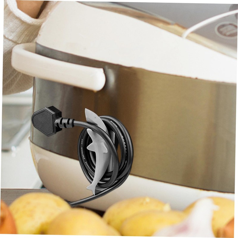 Operitacx Shark Shape Cord Organizer Cable Management Holder for Kitchen