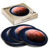 4 x Round Coasters - Red Planet Mars Space Exploration