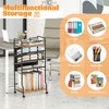 D.S.Exthefic 5 Tier Rolling File Cart, Mobile Book Cart with