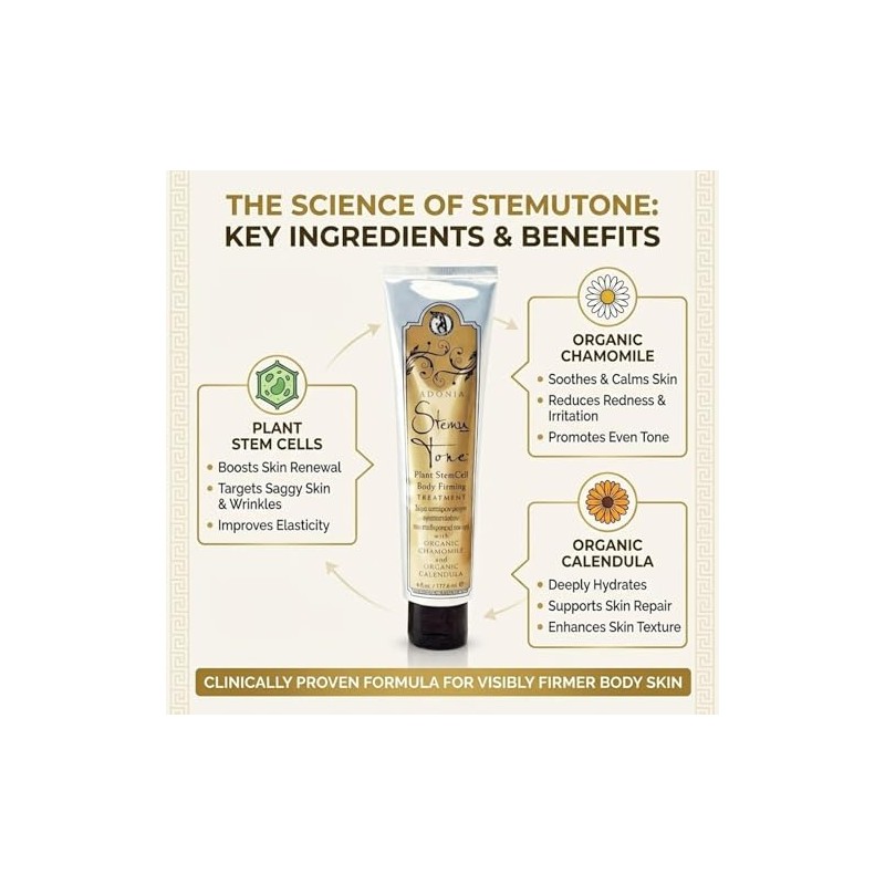 Crema reafirmante corporal orgánica - Reduce la aparición de estrías,