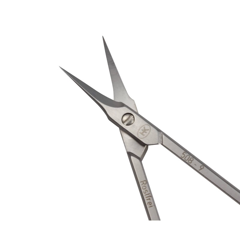 HK Manicure 508-9000 - 9 cm Curved Cuticle Scissors with