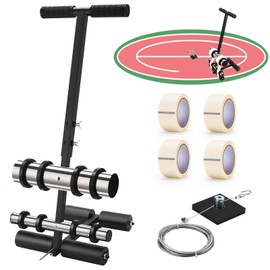 Court Line Tape Machine, Basketball Court Line Striping Machine, Playing Field Striping Line Marking Machine, Adjustable Floor Paint Tape Applicator for Parking Lots, Driveway, Workshops