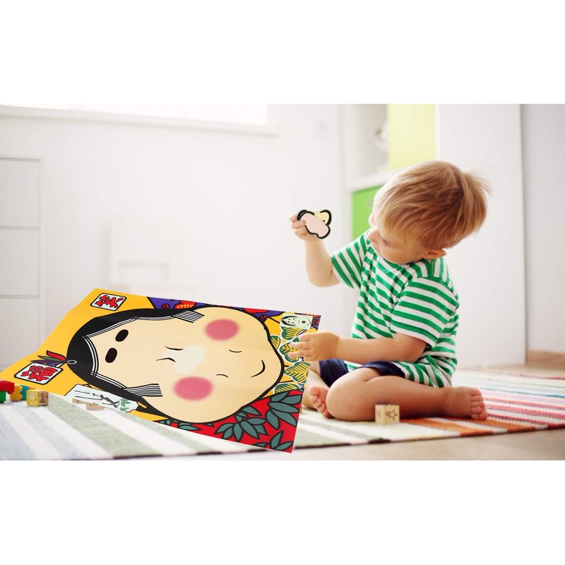 CCINEE Happy Laughing New Year Play Set, Okame and Hyottoko