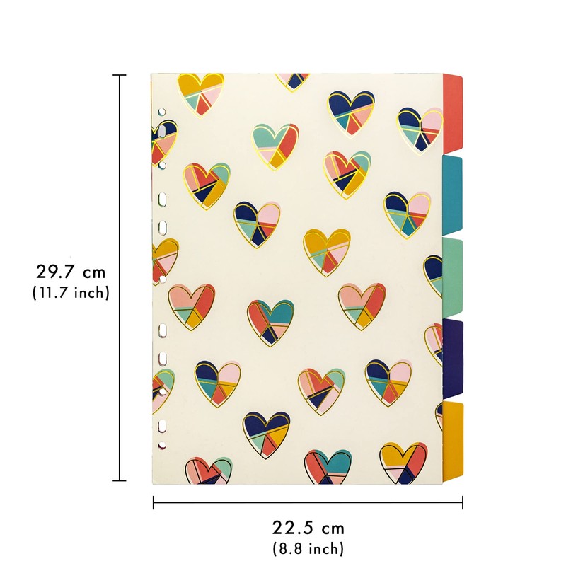 Pukka Pad, Fashion A4 5-Part Divider Set – 5 Reversible