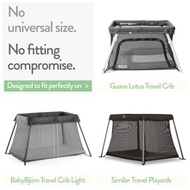 Baby Bjorn, Guava Lotus Travel Crib Sheets 24 x 42 Inch Mattress Snuggly Soft 100% Jersey Cotton Light + Dark Sage Green 2 Pack