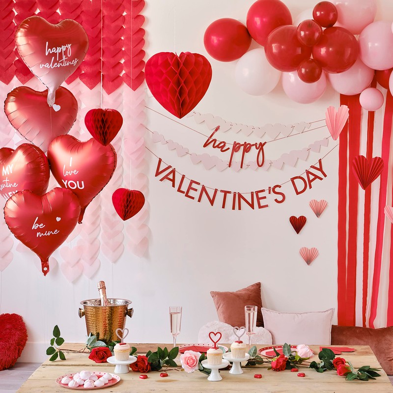 5 Liebesgeflüster Heart Shape Honeycomb Balls