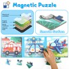 Magnetic Puzzle Book, 12-16-20 Pieces Puzzles for Toddlers 3 4