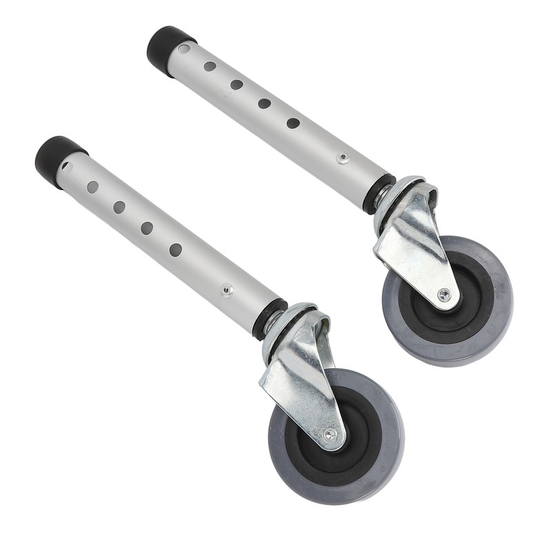 Walker Wheels Universal Rotating Adjustable Height Replacement Seniors Walker Front