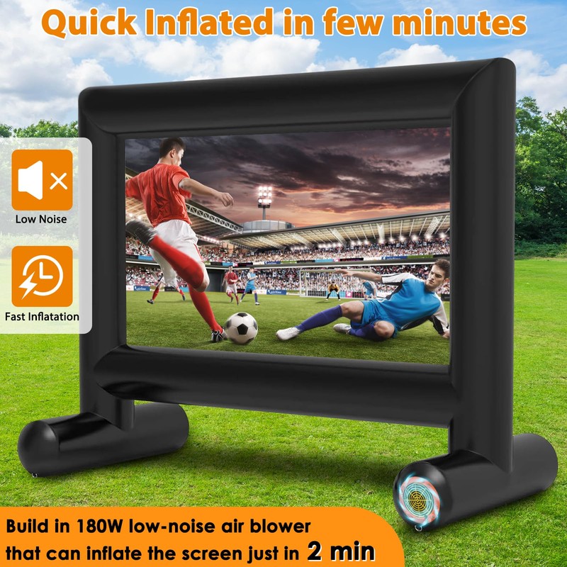 Estgora 14FT Inflatable Movie Screen Outdoor, Blow Up Projector Screen