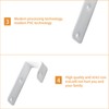 MOROBOR 2pcs PVC Coated Bed Ladder Hooks White Iron Bunk