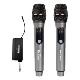 Micrófono Inalámbrico Profesional Uhf Markimton M02 Gris Oscuro