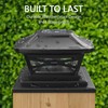 Davinci Lighting Renaissance Solar Outdoor Post Cap Lights - Includes