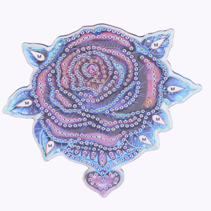 Diamond Painting Pendant DIY Rose Diamond Painting Window Hanging Decoration
