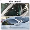GEARZAAR For 2013-2017 Honda Accord Chrome Trim Window Visors Vent