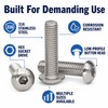 50pcs 316 Stainless Steel Button Head Allen Screws - ISO7380