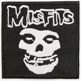 Unbranded MISFITS punk Fiend Skull Iron On Patch embroidered danzig samhain black flag NEW