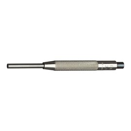 Stahlwille 70090006 Pin Punch with Guide Sleeve, 3.4 mm Diameter Tip, Made of Hardened Steel, 100 mm Long, Knurled Grip Handle, for Removal of Metal Pins from a Hole, Made in Germany
